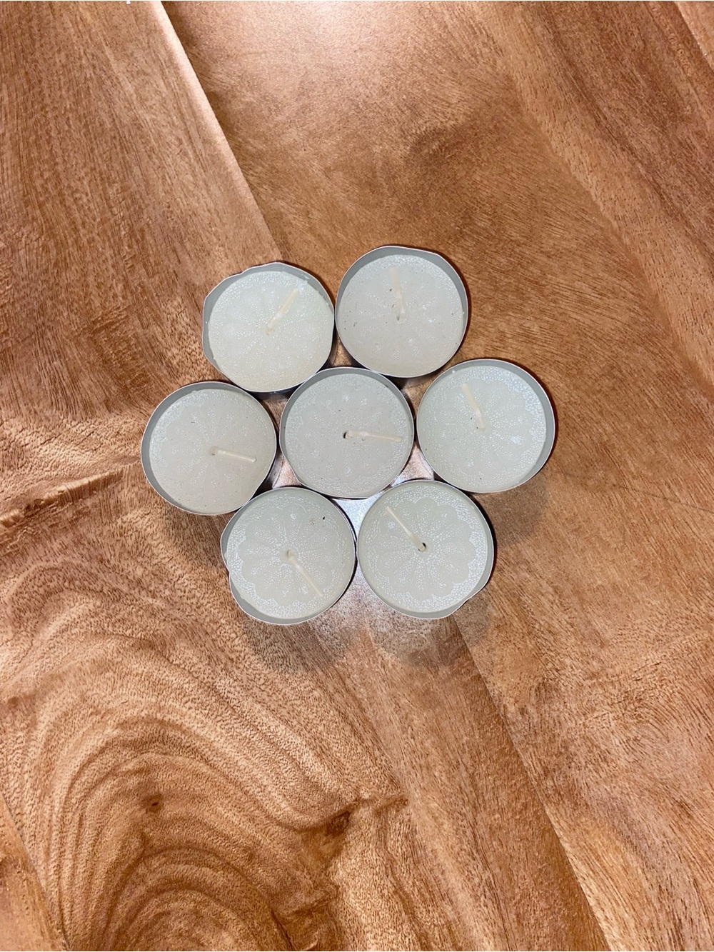Unscented White Tealight Candles - Pack of 7